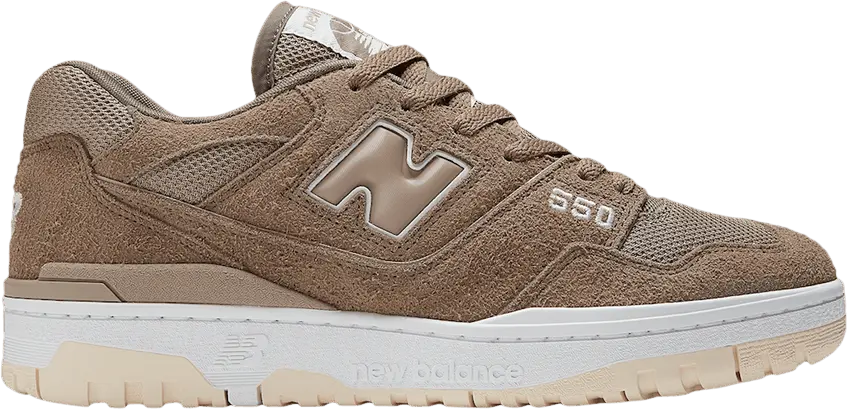  New Balance 550 Suede Mushroom