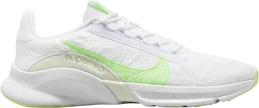 Nike Wmns SuperRep Go 3 Flyknit Next Nature &#039;White Lime Blast&#039;