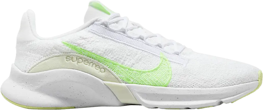  Nike Wmns SuperRep Go 3 Flyknit Next Nature &#039;White Lime Blast&#039;