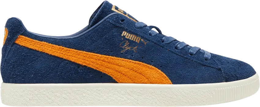  Puma Clyde OG 75Y &#039;Persian Blue Orange Brick&#039;