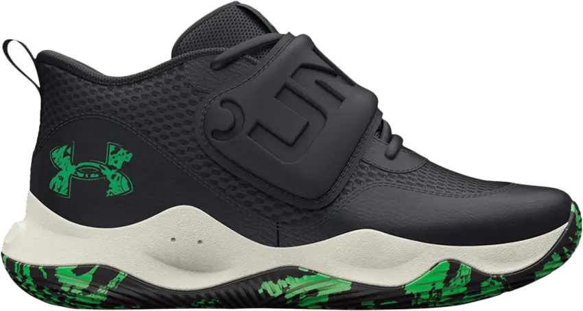  Under Armour Zone BB 2 GS &#039;Black Green Screen&#039;