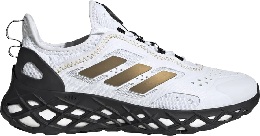  Adidas Web Boost J &#039;White Black Gold&#039;