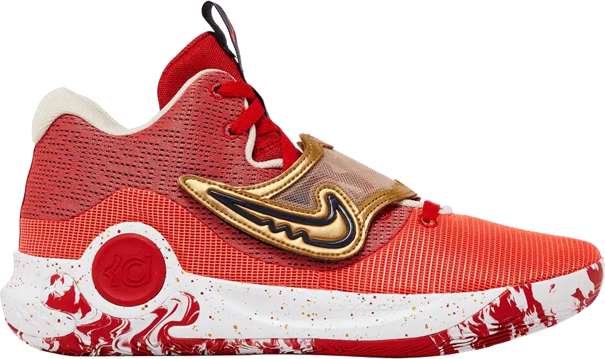 Nike KD Trey 5 X &#039;University Red Metallic Gold&#039;