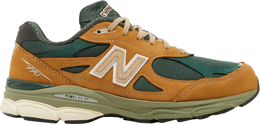  New Balance 990v3 MiUSA Tan Green