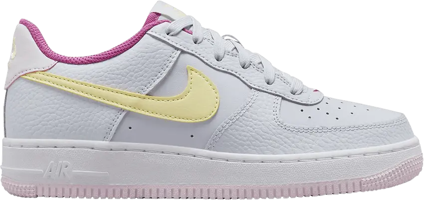  Nike Air Force 1 GS &#039;Grey Citron Fuchsia&#039;