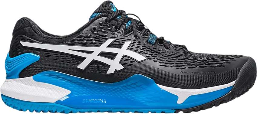  Asics Gel Resolution 9 OC Wide &#039;Black Blue&#039;