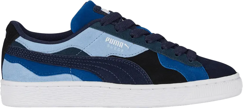  Puma Suede Big Kid &#039;Camowave - Navy Day Dream&#039;