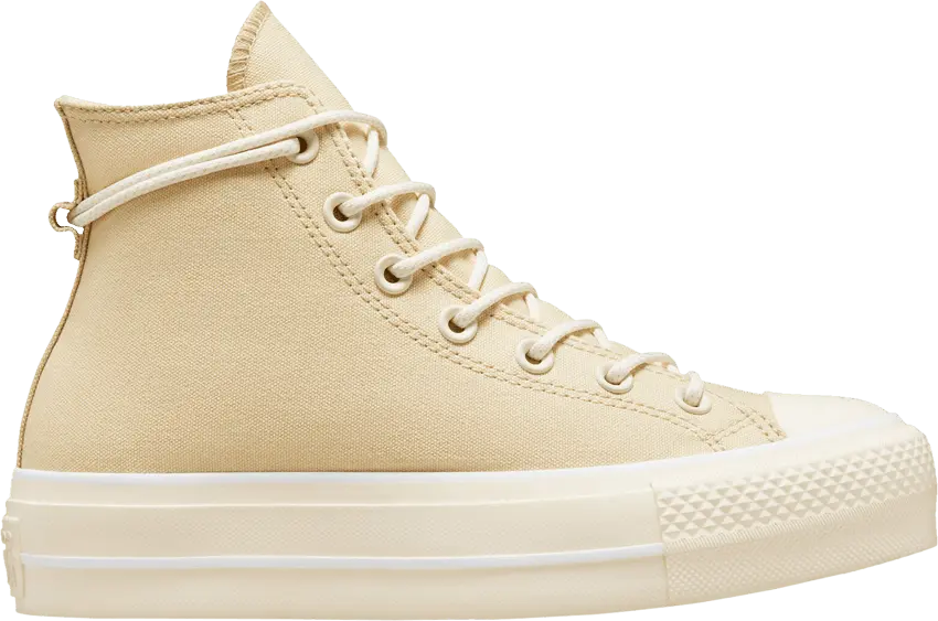  Converse Wmns Chuck Taylor All Star Lift Platform Canvas High &#039;Oat Milk&#039;