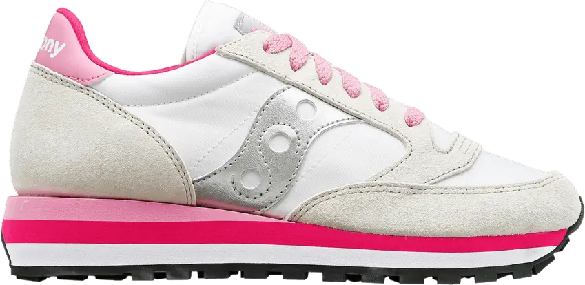  Saucony Wmns Jazz Triple &#039;White Pink&#039;