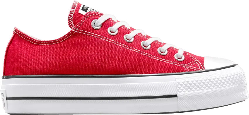  Converse Wmns Chuck Taylor All Star Lift Platform Canvas Low &#039;Red White&#039;