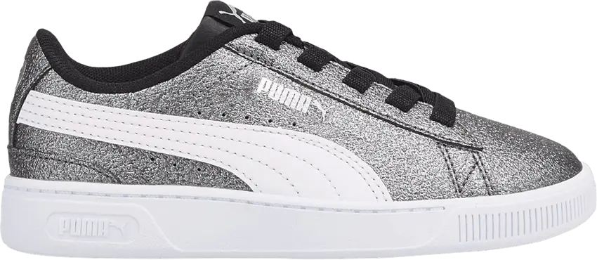  Puma Vikky V3 Little Kid &#039;Glitz - Black Silver&#039;