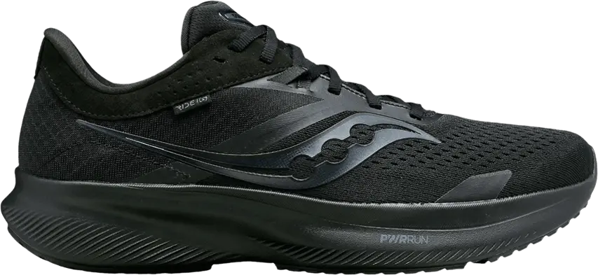  Saucony Wmns Ride 16 &#039;Triple Black&#039;