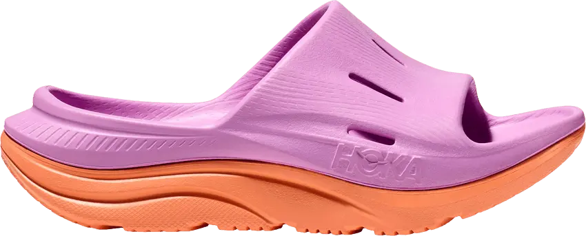  Hoka One One Ora Recovery Slide 3 Kids &#039;Cyclamen Mock Orange&#039;