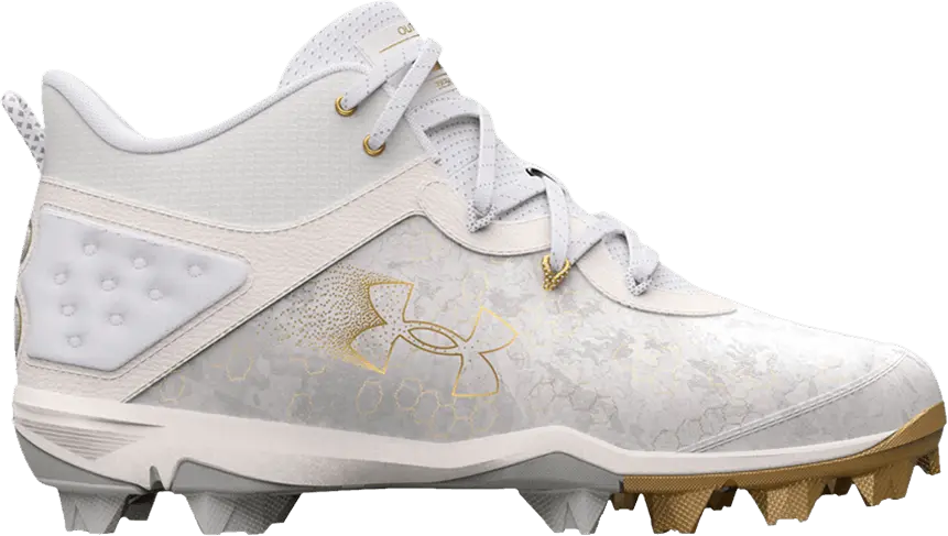 Under Armour Harper 8 Mid RM &#039;White Metallic Gold&#039;