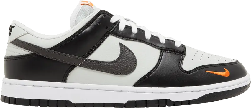  Nike Dunk Low Black Total Orange Mini Swoosh