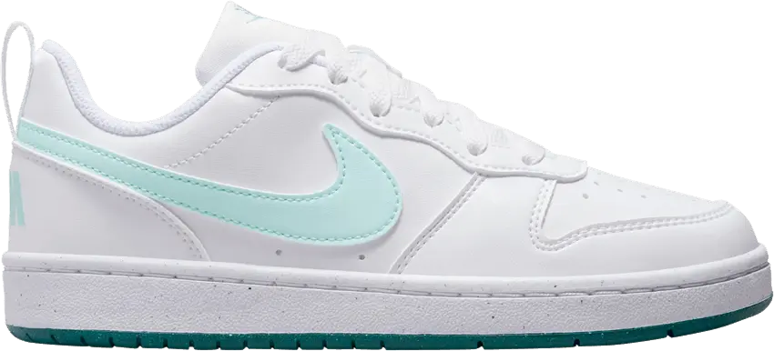  Nike Court Borough Low Recraft GS &#039;White Jade Ice Teal&#039;