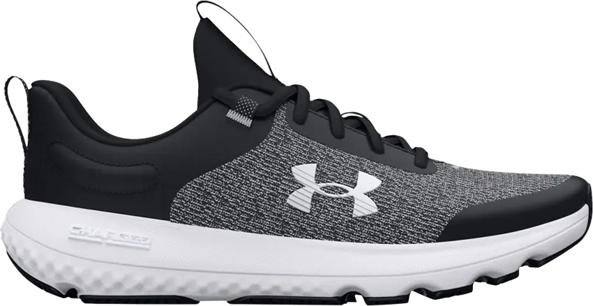  Under Armour Charged Revitalize GS &#039;Black White&#039;