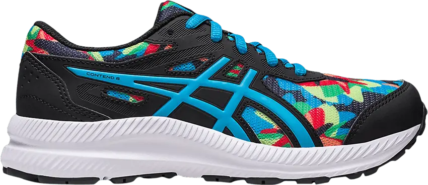  Asics Contend 8 GS &#039;Black Island Blue Camo&#039;