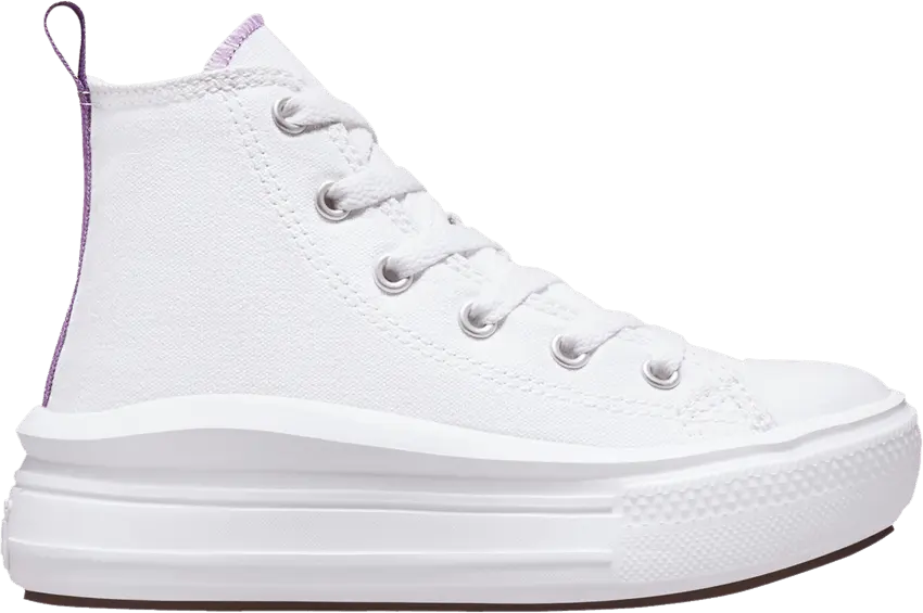  Converse Chuck Taylor All Star Move Platform High PS &#039;White Pixel Purple&#039;