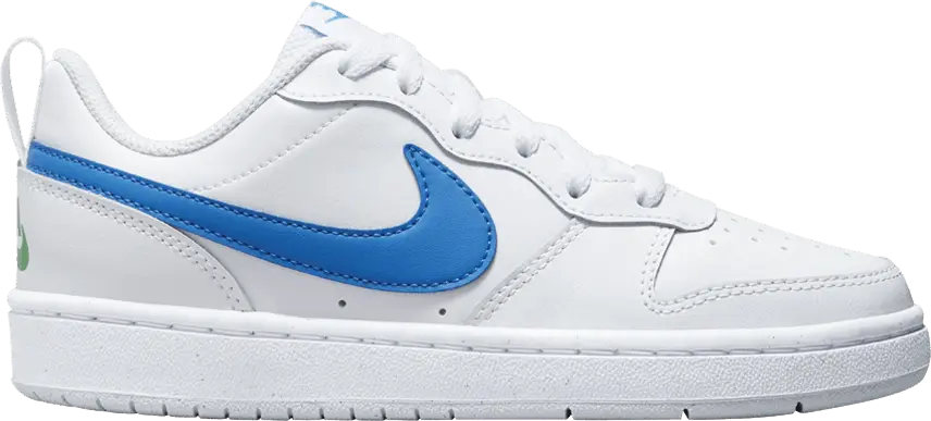  Nike Court Borough Low 2 GS &#039;White Photo Blue&#039;