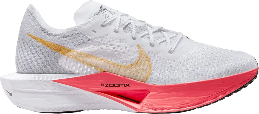  Nike ZoomX Vaporfly 3 White Topaz Gold Sea Coral (Women&#039;s)