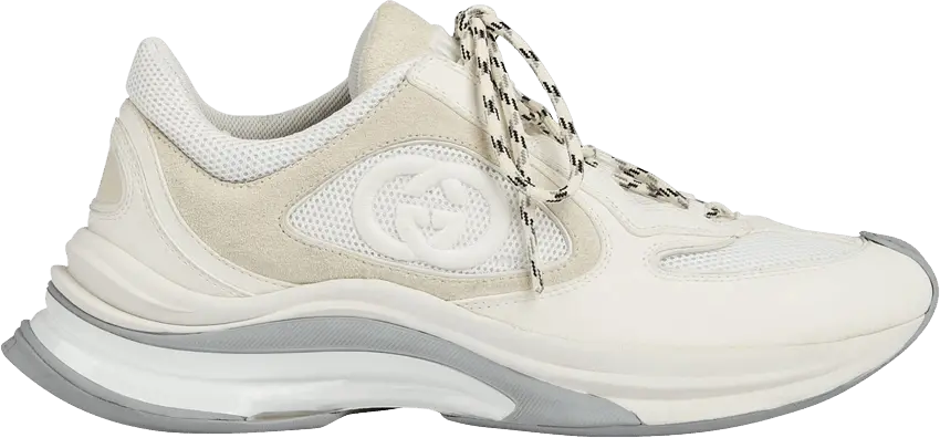 Gucci Wmns Run Sneaker &#039;White Suede&#039;