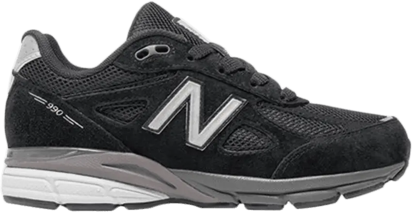  New Balance 990v4 Kid Wide &#039;Black Silver&#039; 2016