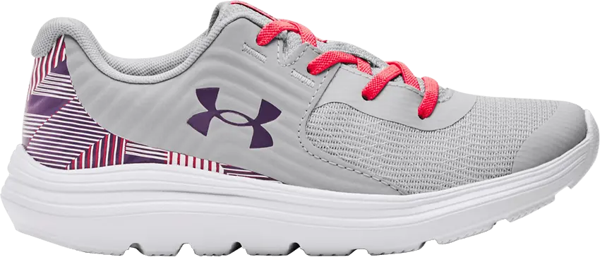 Under Armour Outhustle Print PS &#039;Halo Grey Pink Shock&#039;