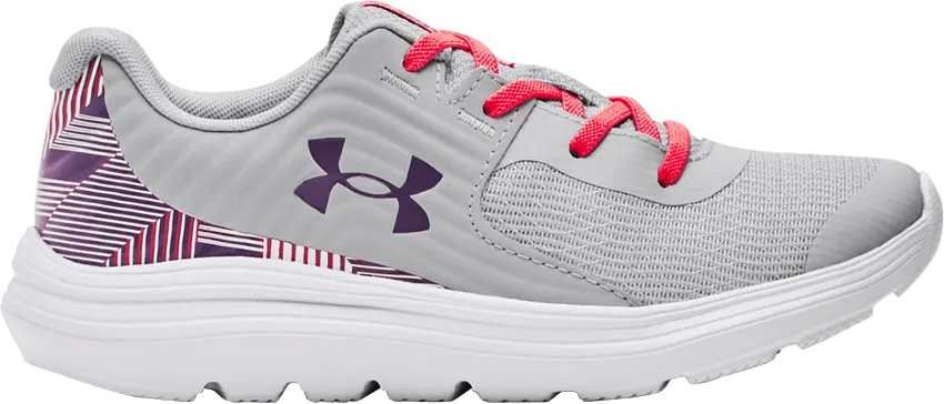  Under Armour Outhustle Print PS &#039;Halo Grey Pink Shock&#039;