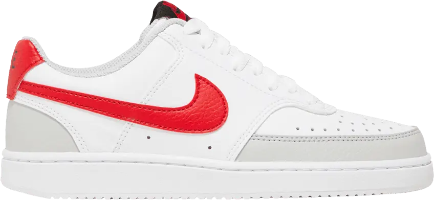 Nike Wmns Court Vision Low &#039;White University Red&#039;