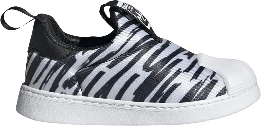  Adidas Superstar 360 Little Kid &#039;Zebra&#039;