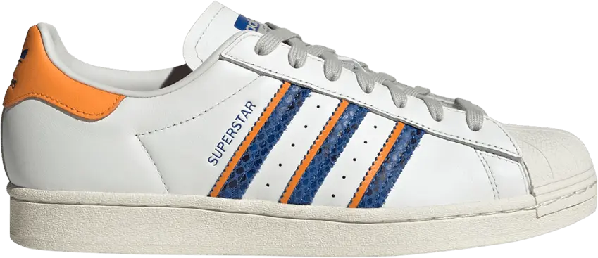  Adidas Superstar &#039;White Orange Rush Snakeskin&#039;