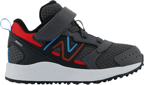  New Balance Fresh Foam 650 Bungee Lace Top Strap Toddler X-Wide &#039;Magnet Neo Flame&#039;