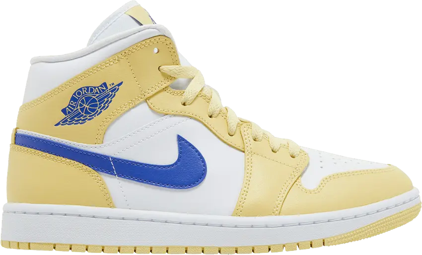  Jordan 1 Mid Lemon Wash Lapis (Women&#039;s)