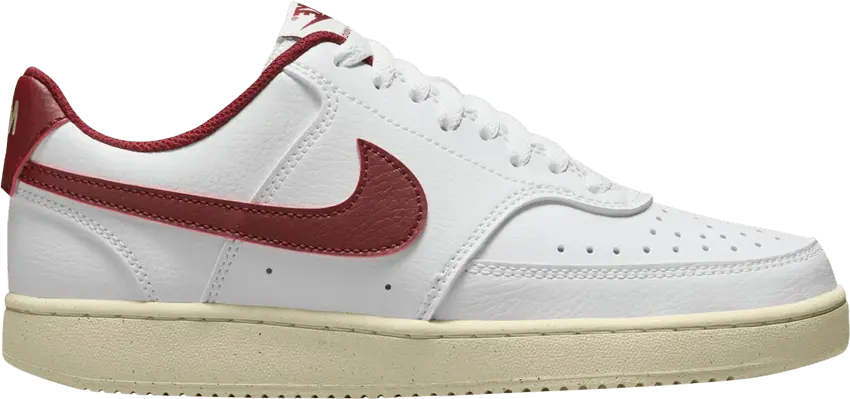  Nike Wmns Court Vision Low Next Nature &#039;White Team Red&#039;