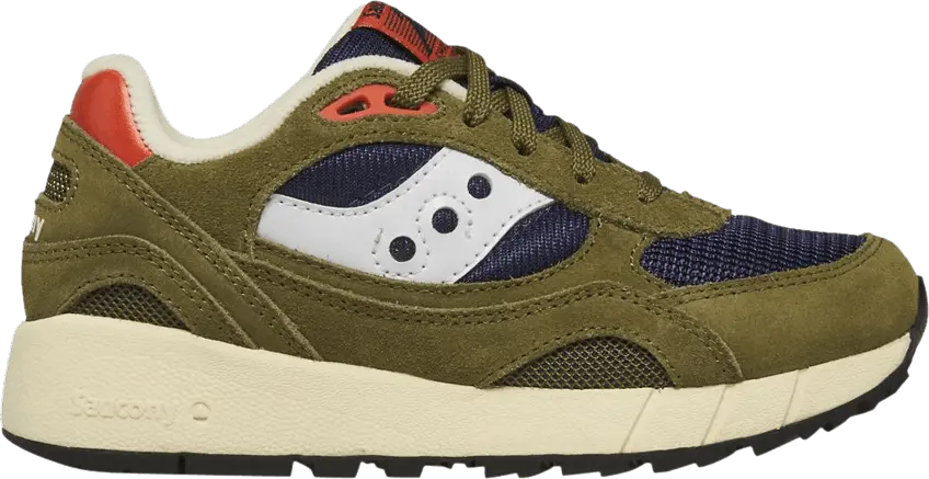  Saucony Shadow 6000 Big Kid &#039;Olive Navy&#039;