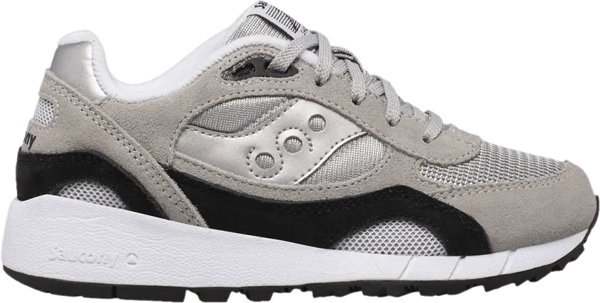  Saucony Shadow 6000 Big Kid &#039;Grey Black White&#039;