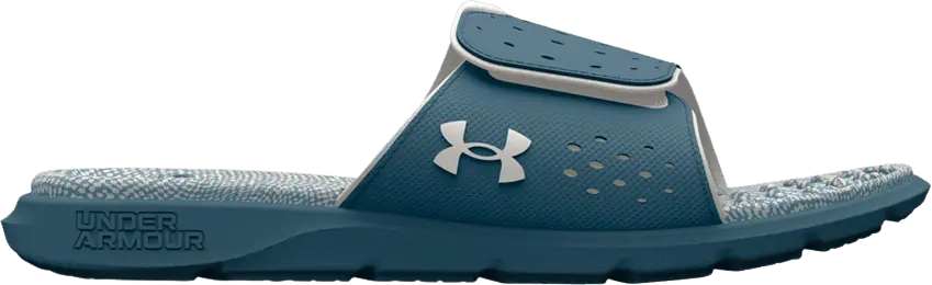  Under Armour Wmns Ignite Pro Graphic Footbed Slide &#039;Static Blue&#039;