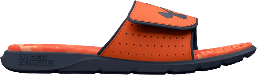  Under Armour Ignite Pro Graphic Footbed Slide &#039;Orange Blast Camo&#039;