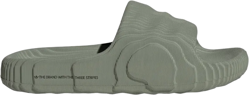  Adidas Adilette 22 Slides &#039;Silver Green&#039;
