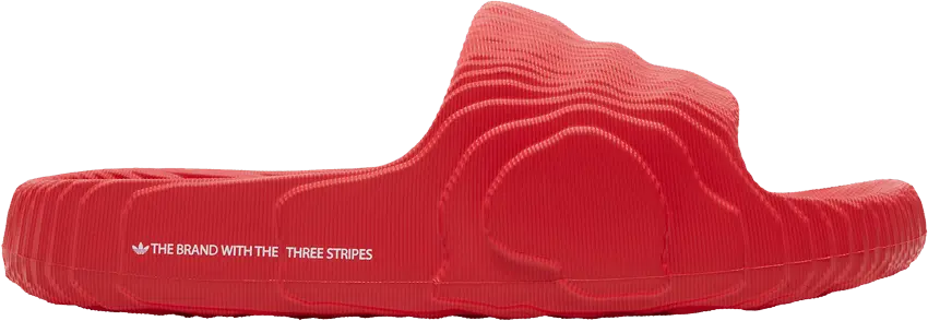  Adidas Adilette 22 Slides &#039;Scarlet&#039;