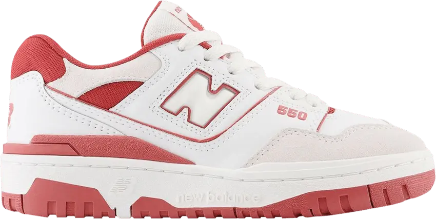  New Balance 550 White Brick Red