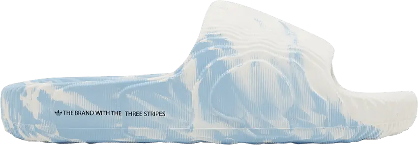 Adidas Adilette 22 Slides &#039;Clear Blue White&#039;