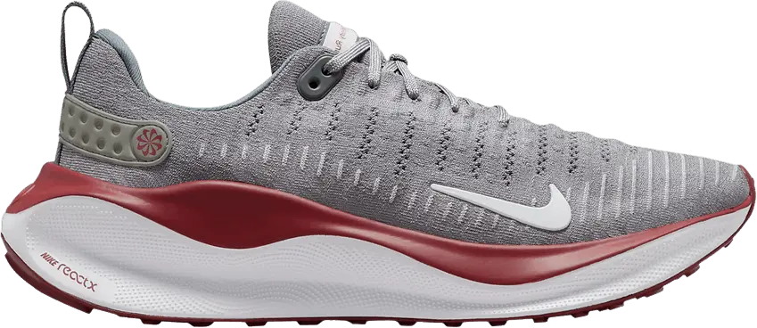  Nike ReactX Infinity Run 4 &#039;Cool Grey Team Maroon&#039;