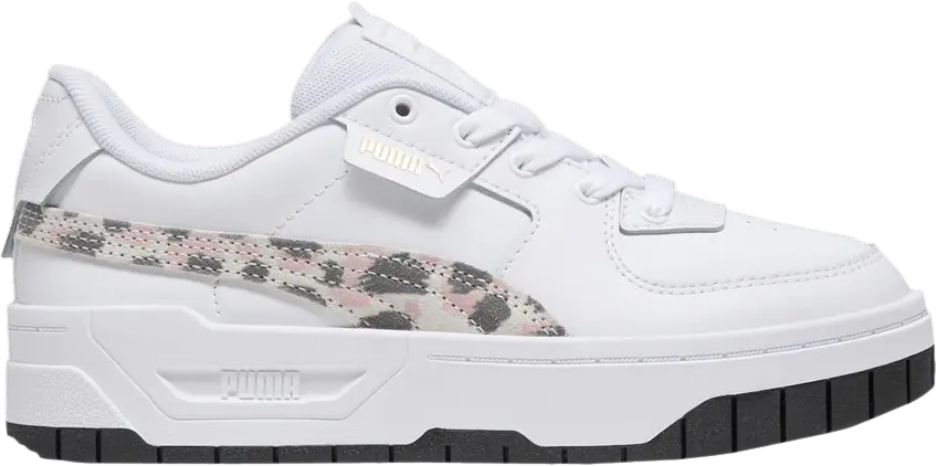  Puma Cali Dream Big Kid &#039;Animal Print - White Peach Smoothie&#039;