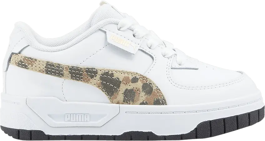  Puma Cali Dream Little Kid &#039;Animal Print - White Granola&#039;