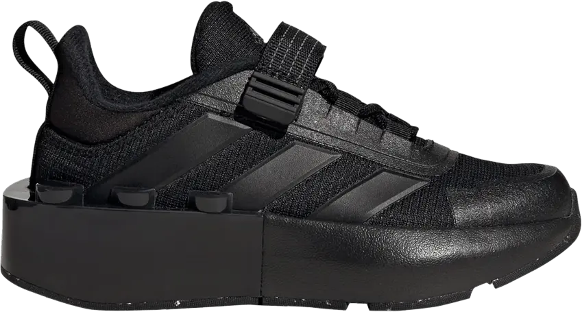  Adidas LEGO x Tech Runner Little Kid &#039;Triple Black&#039;