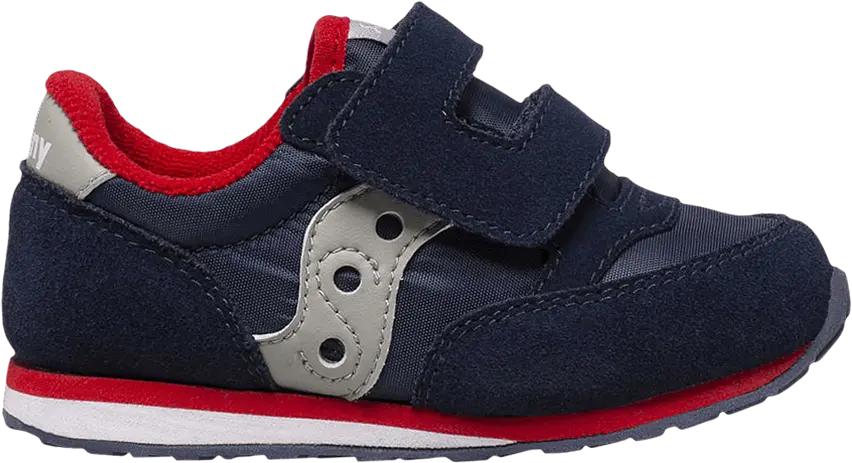  Saucony Jazz Hook &amp; Loop Big Kid &#039;Navy Grey Red&#039;