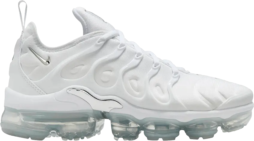  Nike Wmns Air VaporMax Plus &#039;White Metallic Silver&#039;