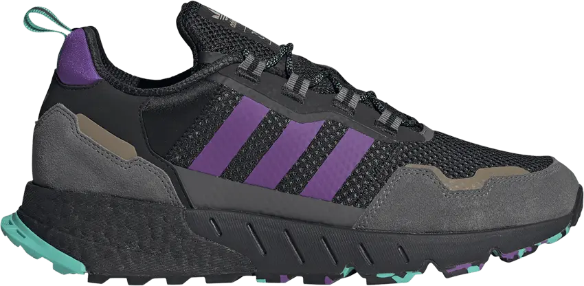  Adidas ZX 1K Boost &#039;Seasonality - Black Purple&#039;